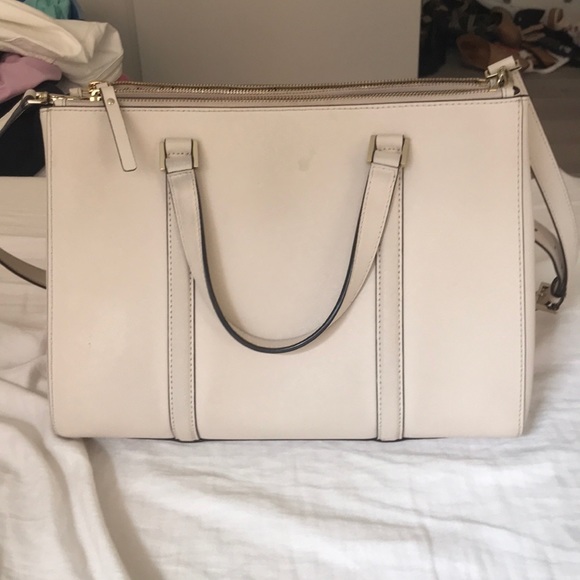 Kate Spade Nude Leather Tote/Shoulder Bag - Picture 2 of 8